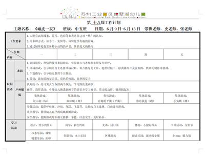 第十八周周计划