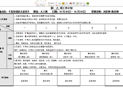 第八周周计划