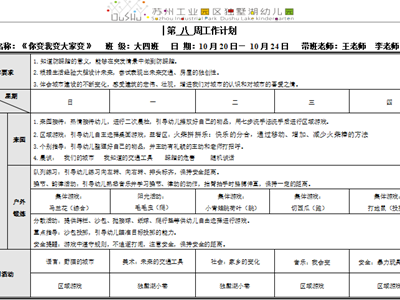 第八周周计划