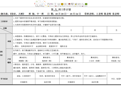 第八周周计划